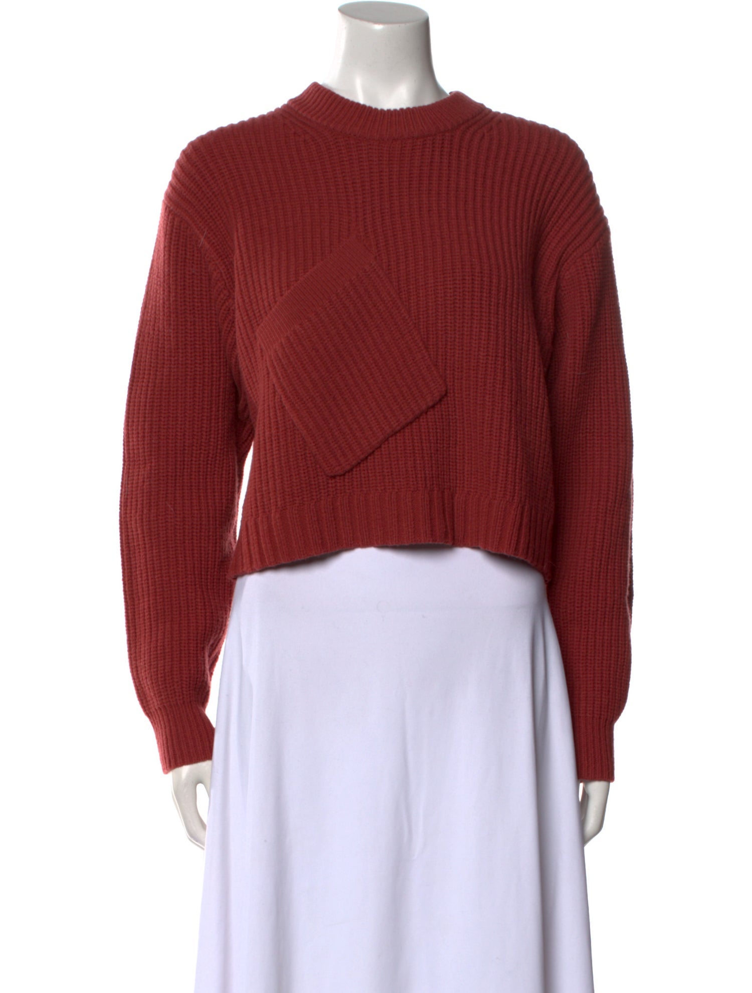 Tibi Merino Wool Crew Neck Sweater